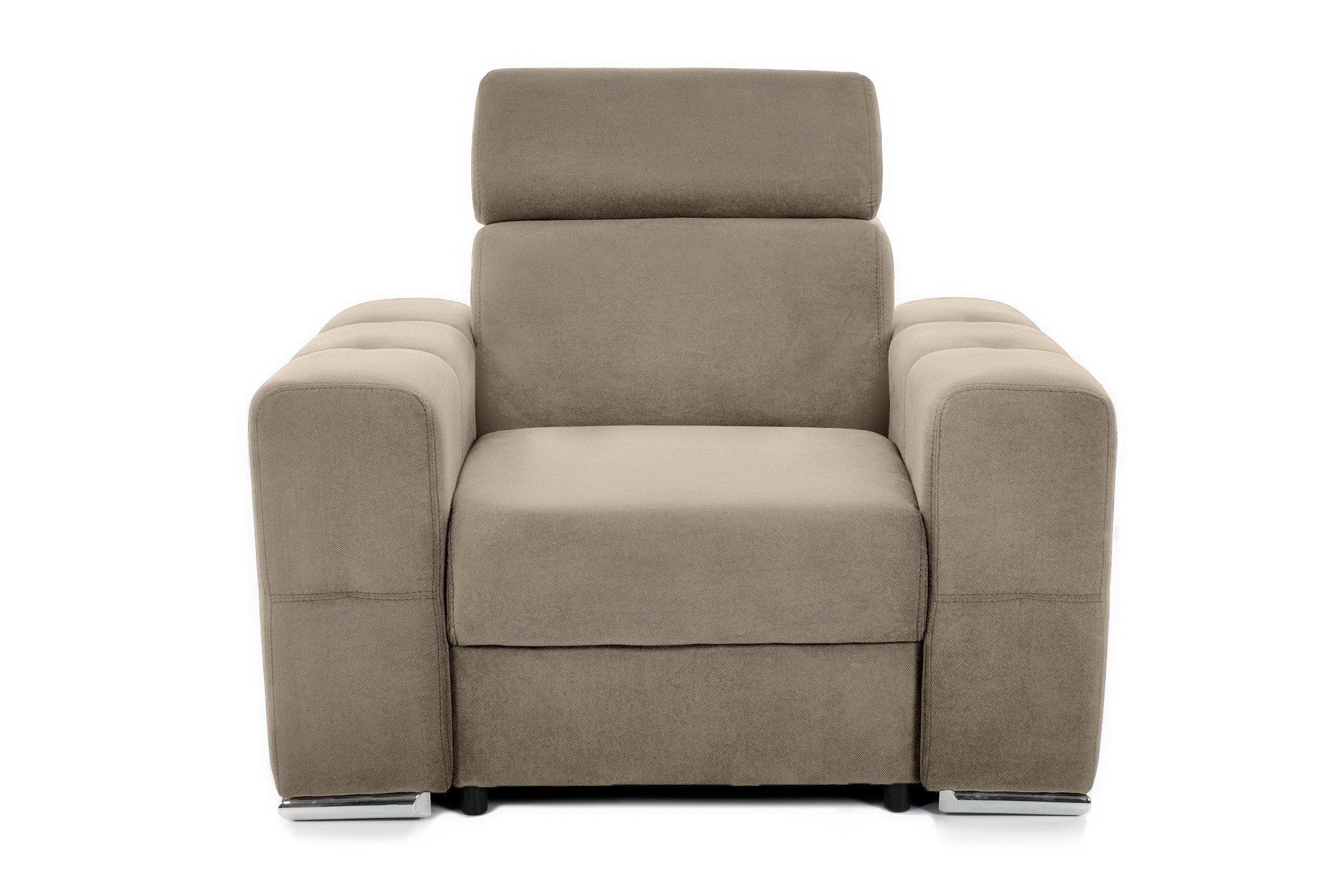 Fotoliu BELLAGIO, cu Tetier reglabil 100x95x75 cm - Prestigehome.ro - Fotoliu - Prestige - #color_bej-enjoy