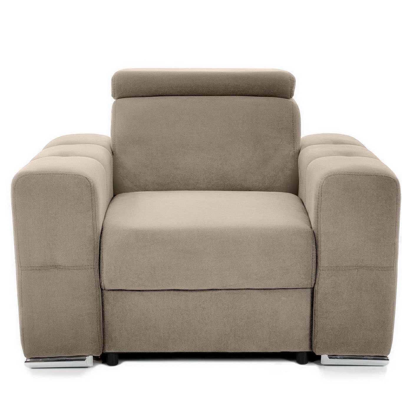 Fotoliu BELLAGIO, cu Tetier reglabil 100x95x75 cm - Prestigehome.ro - Fotoliu - Prestige - #color_bej-enjoy