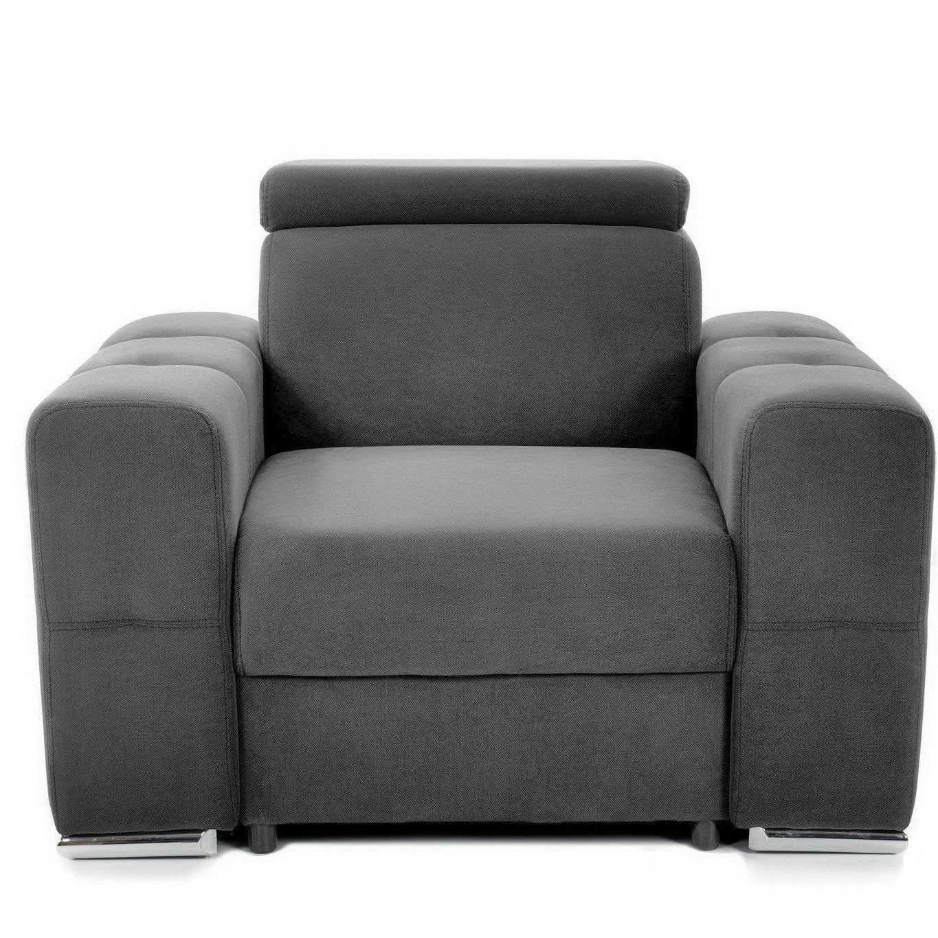 Fotoliu BELLAGIO, cu Tetier reglabil 100x95x75 cm - Prestigehome.ro - Fotoliu - Prestige - #color_gri-inchis-enjoy