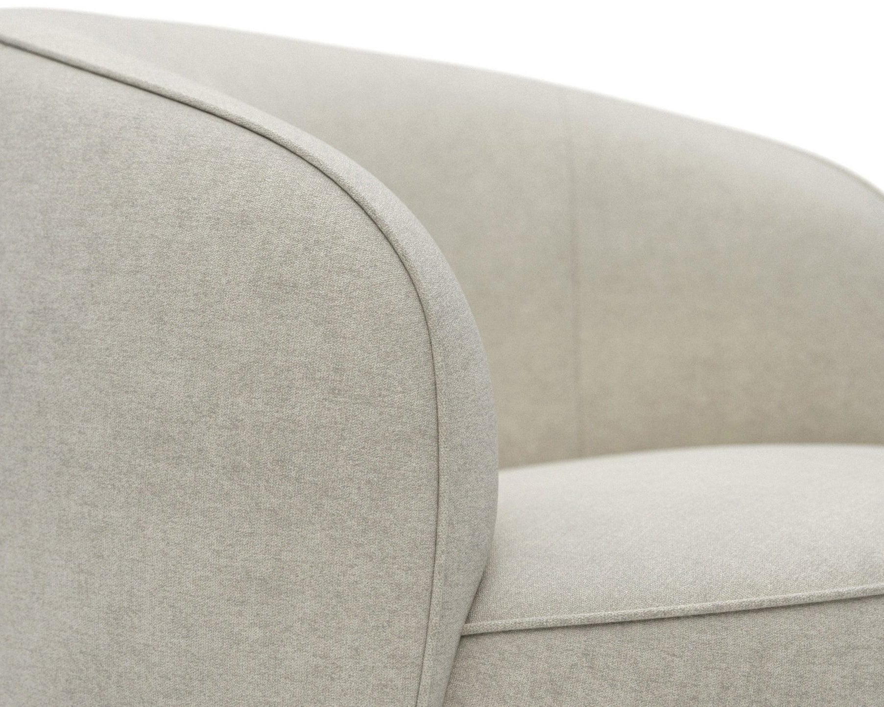 Fotoliu Effie, cu funcție de rotatie la 360°, Crem Arboteca