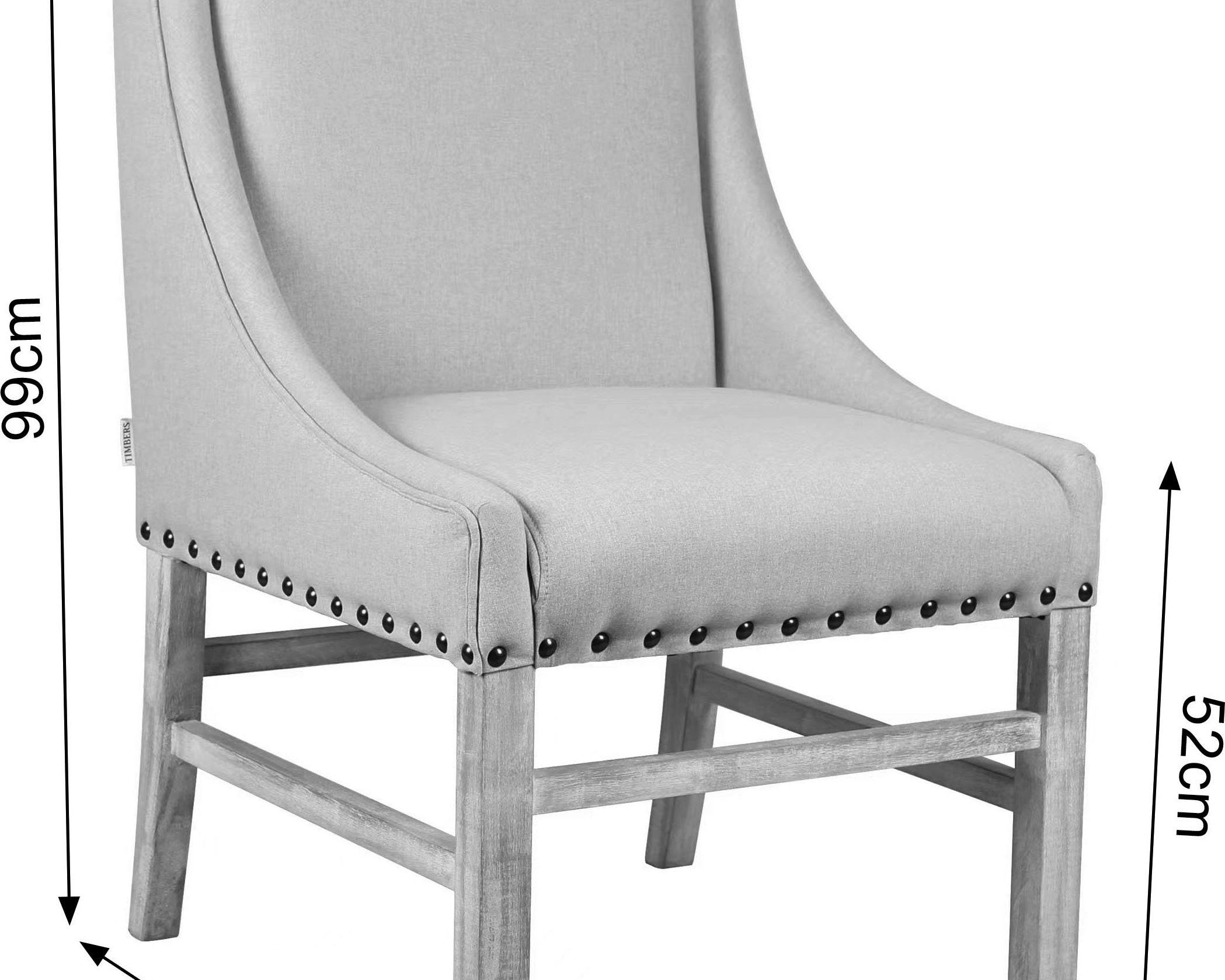 Scaun tapitat Irvine, baza lemn solid, poliester, albastru deschis Arboteca
