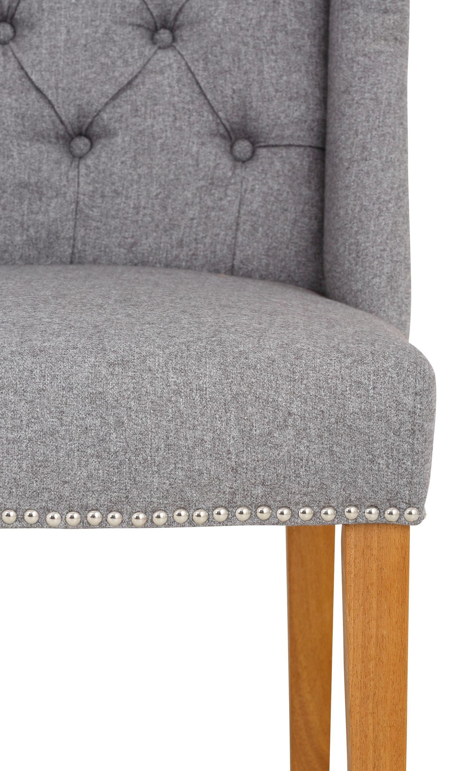 Fotoliu tapițat Liao, Gri Arboteca