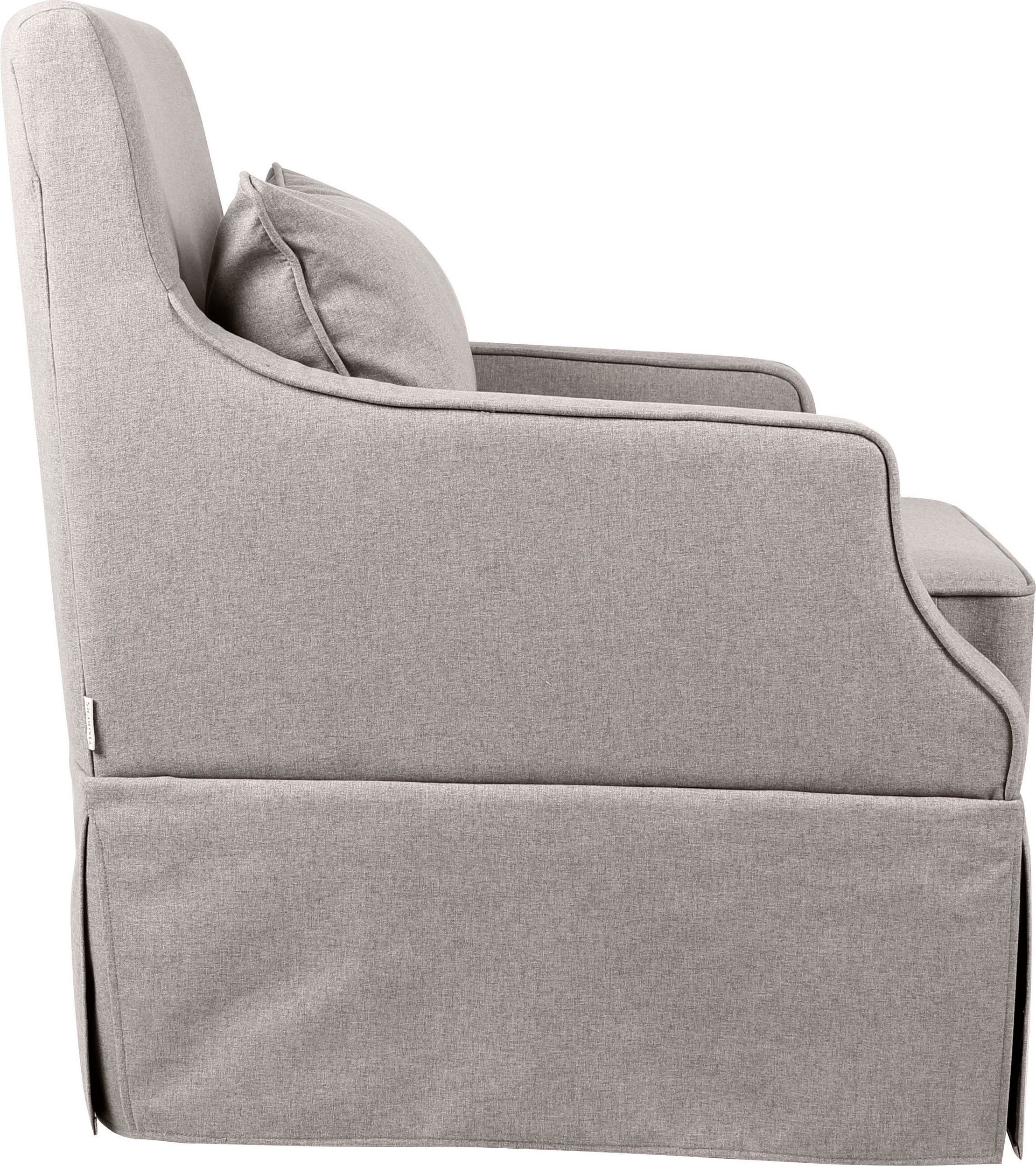 Fotoliu Louisville Gri Deschis, 75 cm latime Arboteca