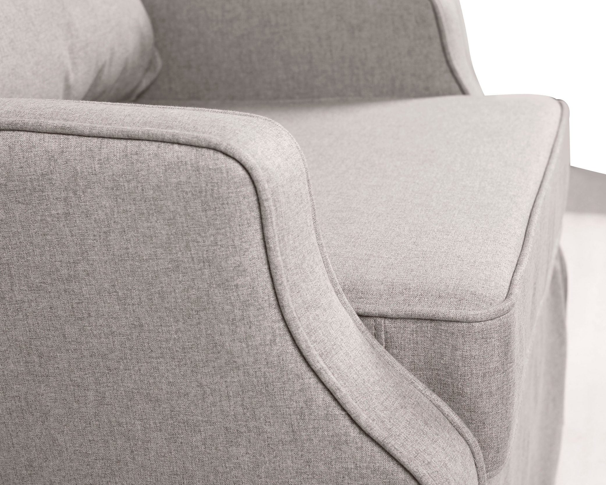 Fotoliu Louisville Gri Deschis, 75 cm latime Arboteca