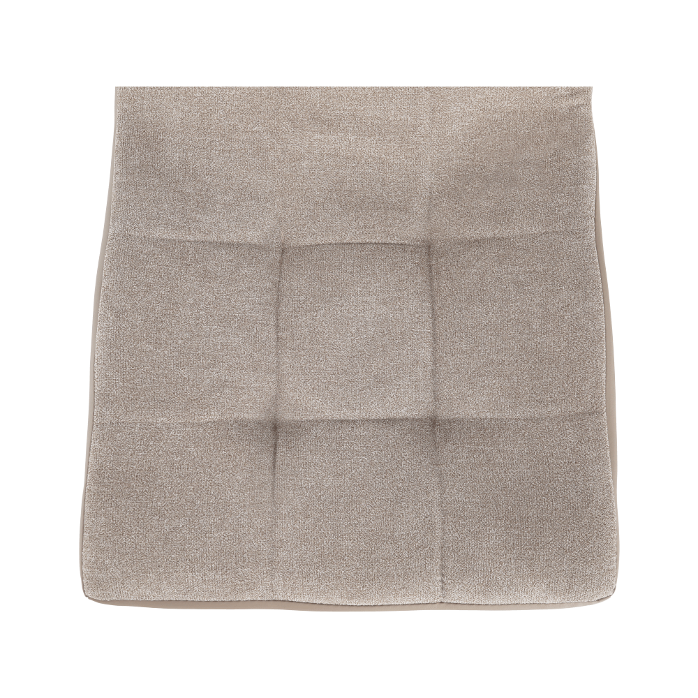 Scaun dining RIJEKA, bej/crom, textil/piele eco/crom, 42x58x103 cm Kondela