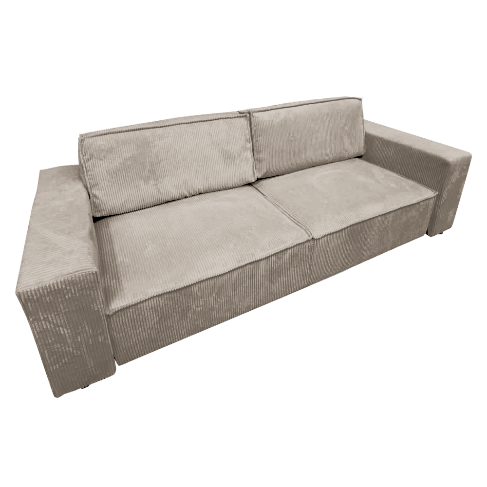 Canapea extensibilă ASSISI BIG, gri-bej Taupe, 240x102x73 cm Kondela
