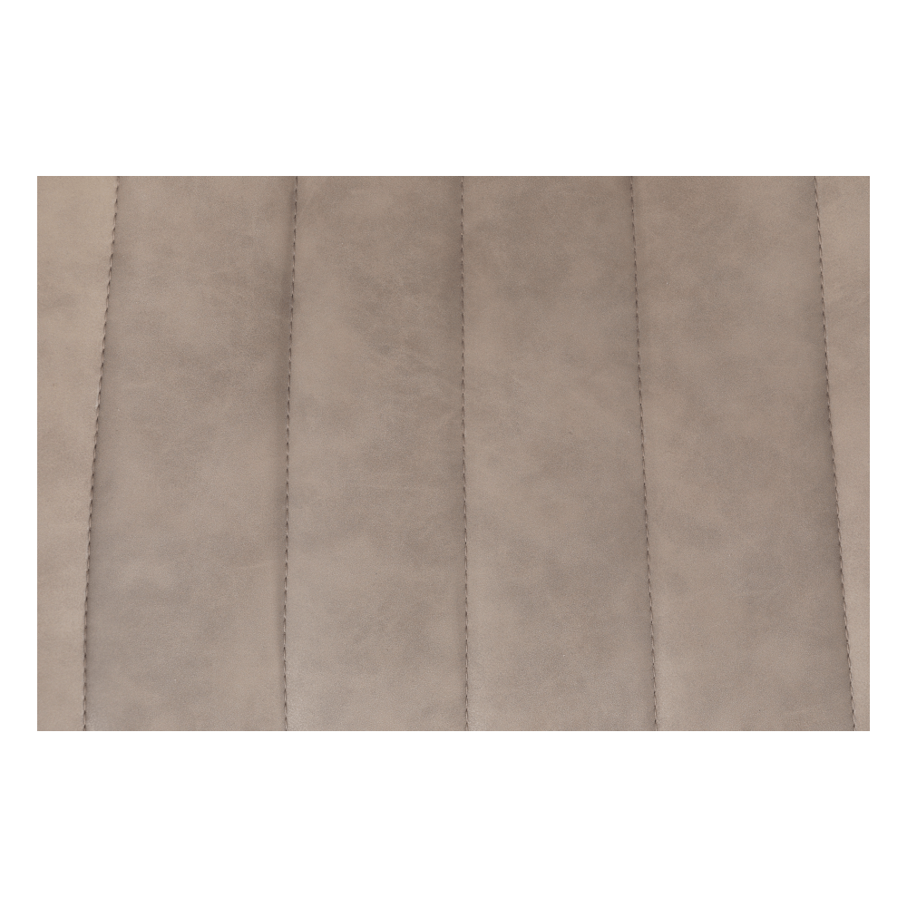 Scaun TISNO, piele ecologică gri maroniu taupe/negru Kondela
