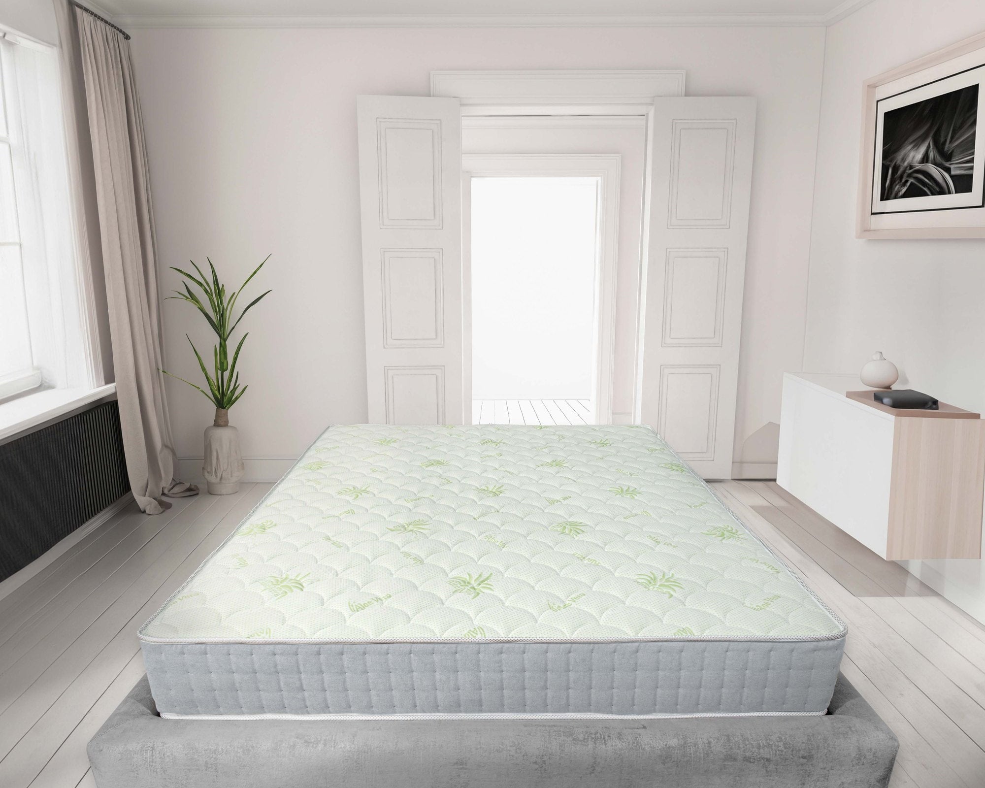 Saltea memory foam Super Golden, 7 zone de confort, husă detașabilă la alegere, 28 cm AloeVera 4D Golden Dreams