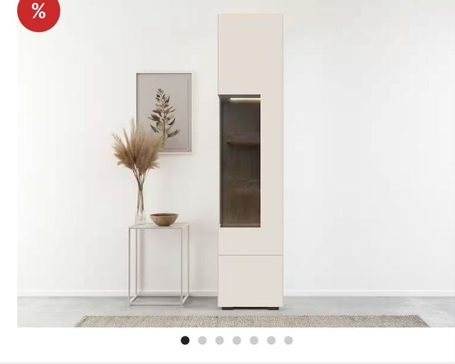 Set living cu fronturi din MDF vopsit – comodă TV și două vitrine Arboteca