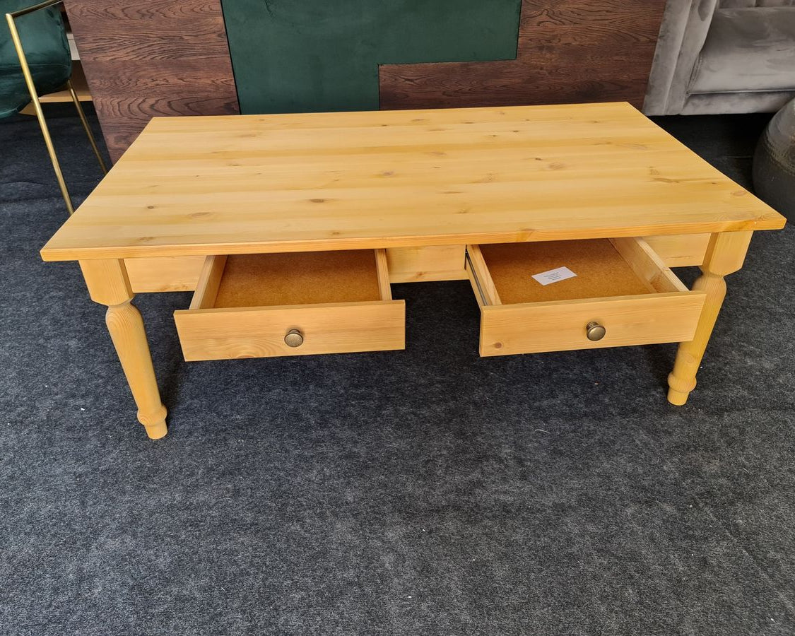 Măsuță de cafea din lemn de pin, 120 × 70 cm Arboteca
