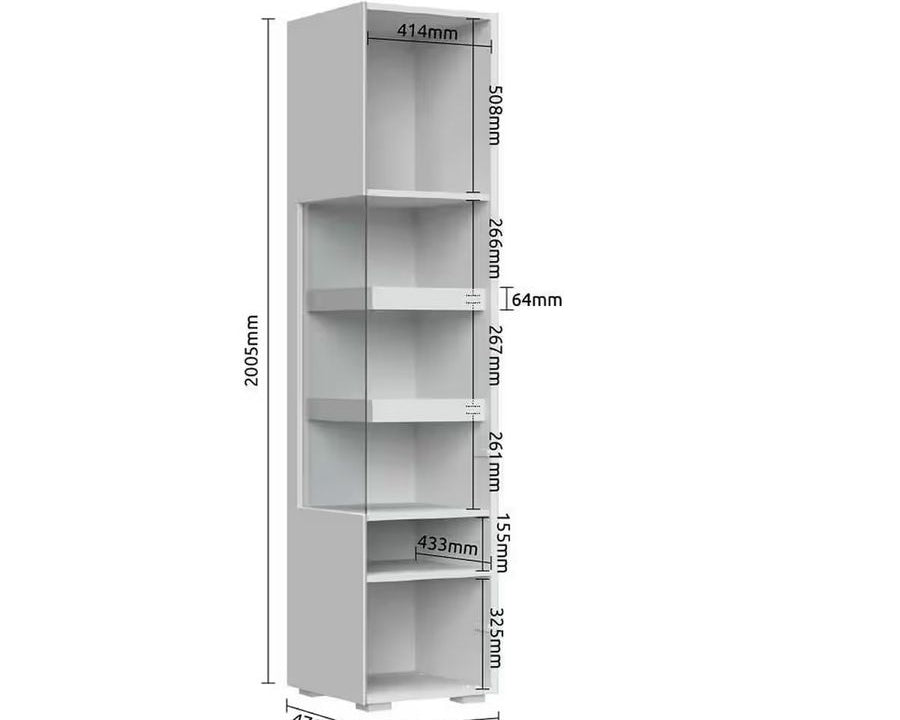 Set living cu fronturi din MDF vopsit – comodă TV și două vitrine Arboteca