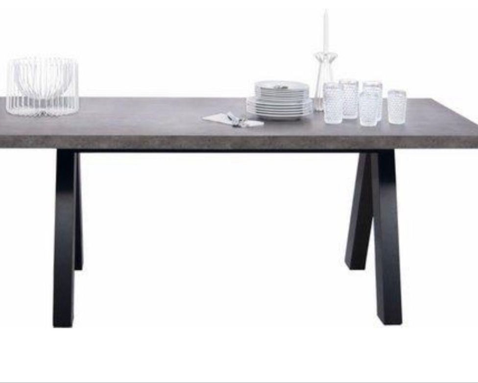 Masă 200 × 100 cm, gri antracit, MDF Arboteca