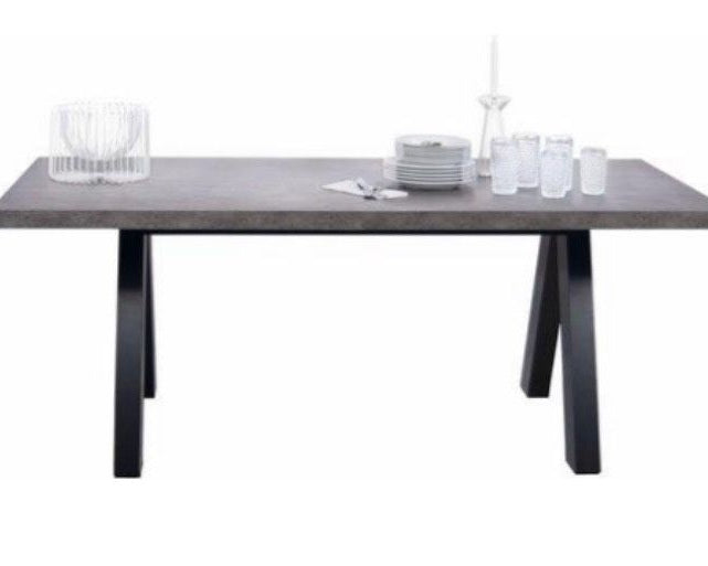 Masă 200 × 100 cm, gri antracit, MDF Arboteca