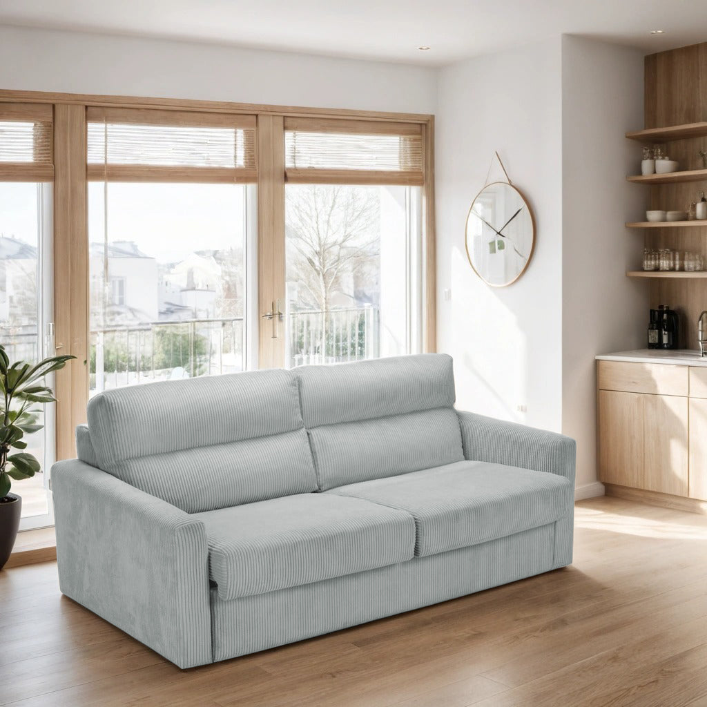 Canapea Extensibilă SOHO, cu mecanism și saltea din spumă inclusă, 187 x 103 x 83 cm, Prestigehome.ro, #color_Verde-salvie-Zoom