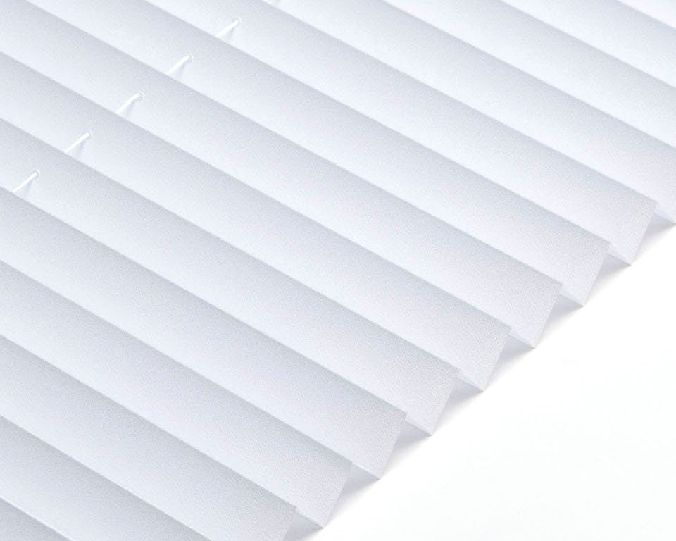 Jaluzea plisata Lahom, fara gaurire, Alb, 40 cm latime Arboteca