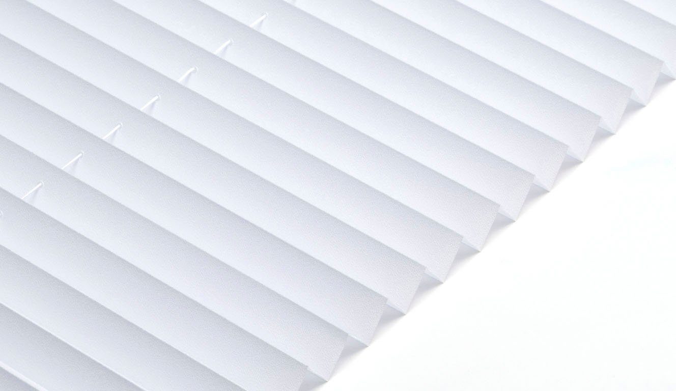 Jaluzea plisata Lahom, fara gaurire, Alb, 40 cm latime Arboteca