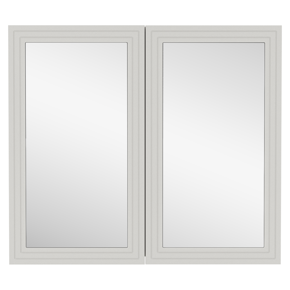 Dulăpior suspendat cu oglindă VASTO 80, cașmir, 80x15x70 cm Kondela