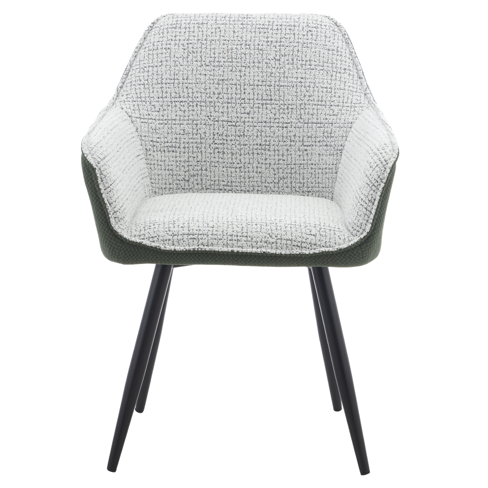 Fotoliu de design, verde/melir gri deschis/negru, 59x61x84 cm Kondela