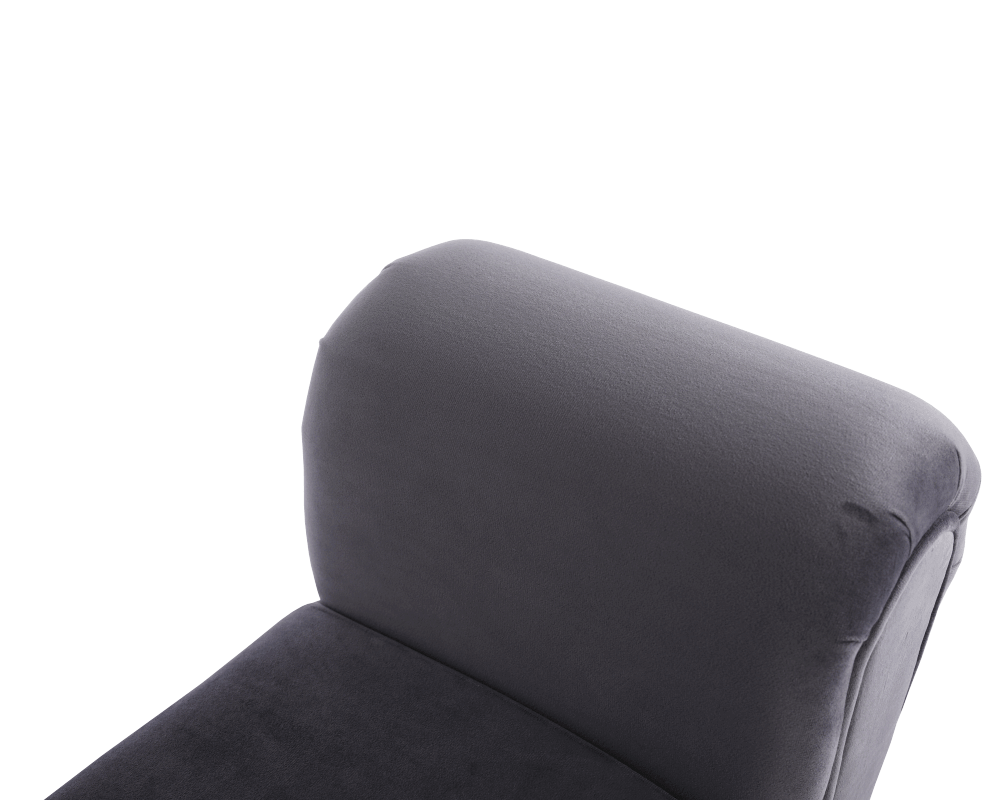 Bancă LINDOS, catifea Velvet, gri/negru, catifea Velvet/lemn, 100x30x56 cm Kondela