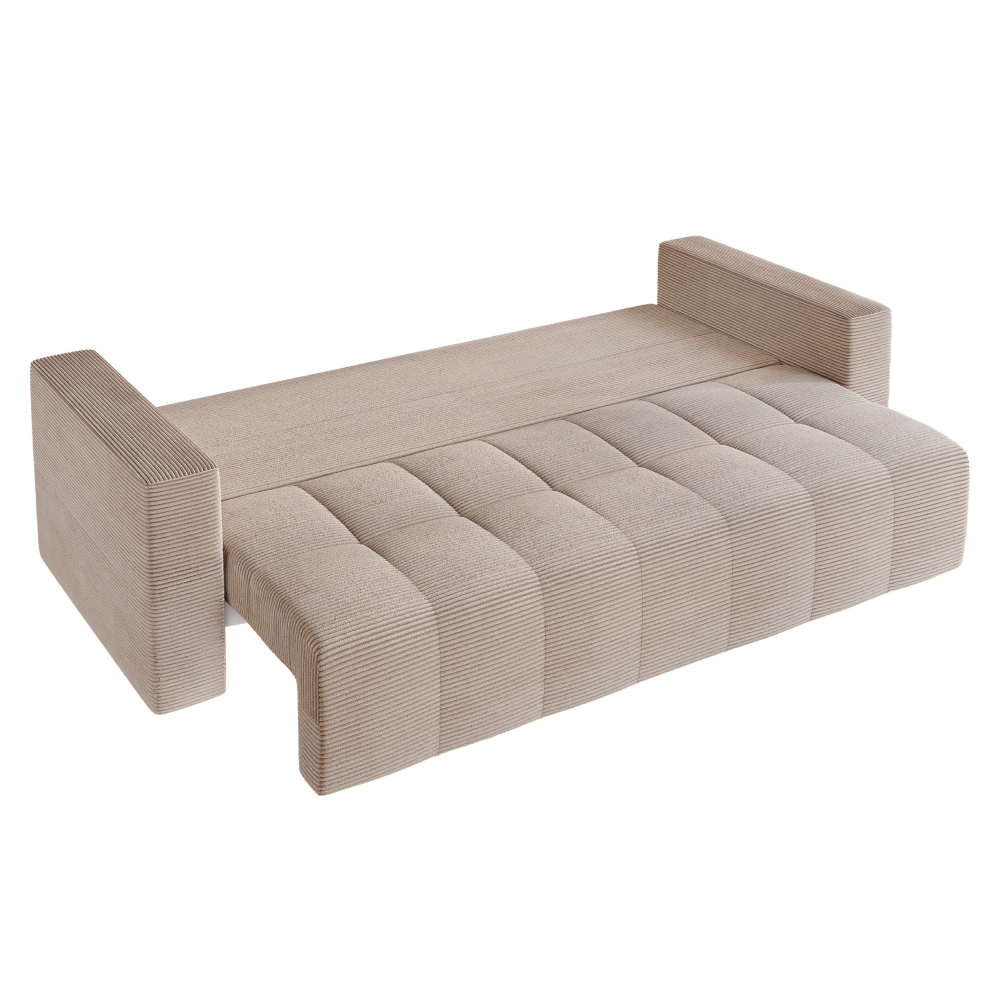 Canapea extensibilă VARESE, bej Taupe, 233x92x85 cm Kondela