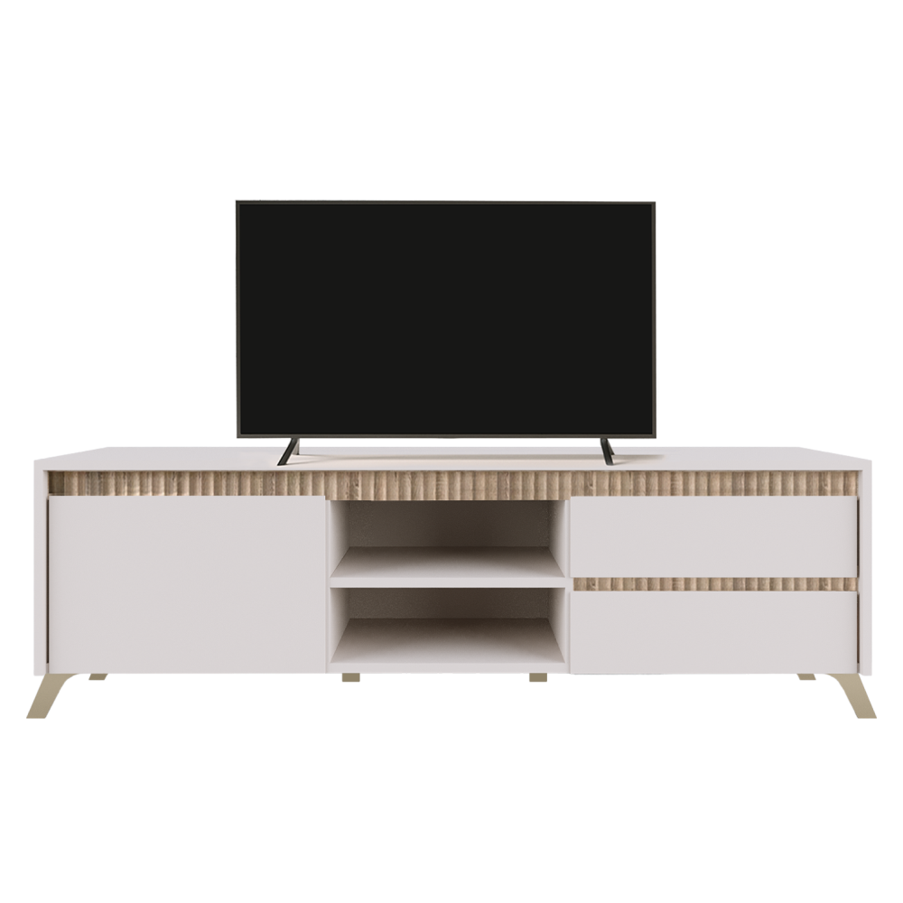 Comodă TV LONGY, cașmir/stejar sonoma, extensibilă, 155 cm Kondela