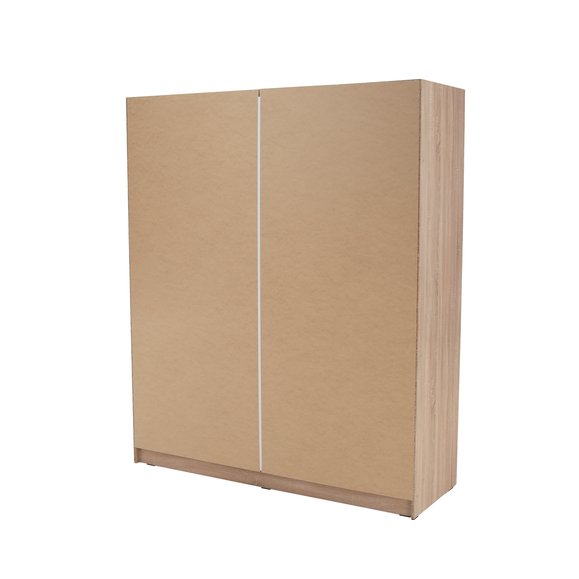 Dulap cu uși glisante LOW, stejar sonoma, cu oglindă, 180x215 cm Kondela