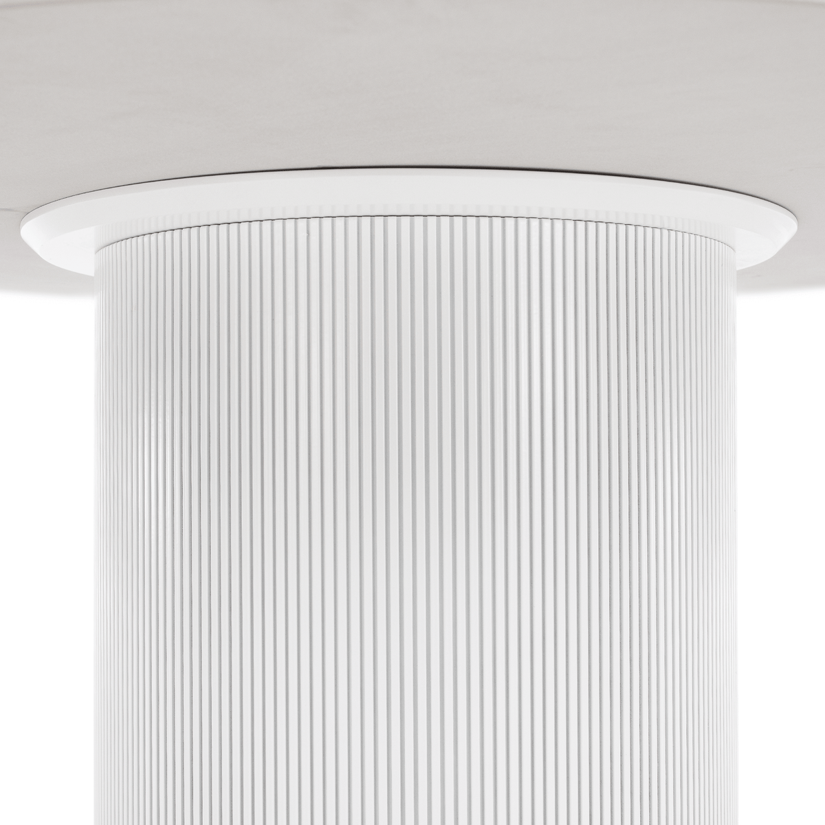 Masă de sufragerie MODICA TIP 1, marmură albă/MDF, diametru 120 cm Kondela