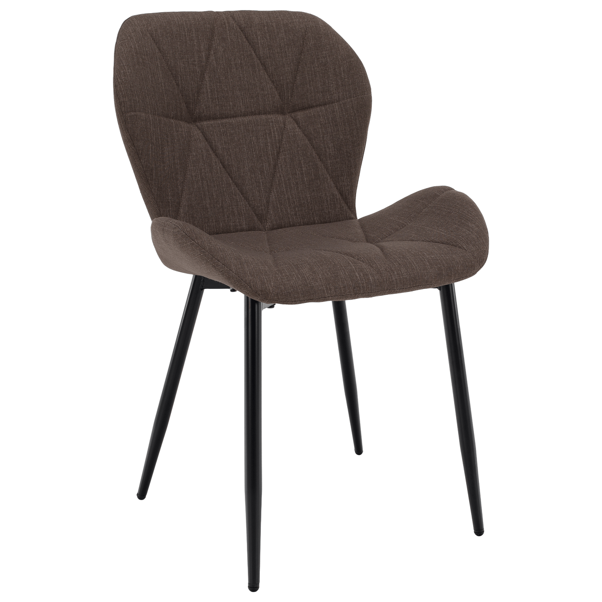 Scaun dining JACA TIP 2, maro/negru, 51x52.5x84 cm Kondela