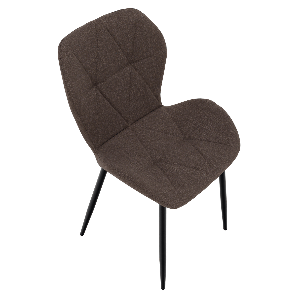 Scaun dining JACA TIP 2, maro/negru, 51x52.5x84 cm Kondela
