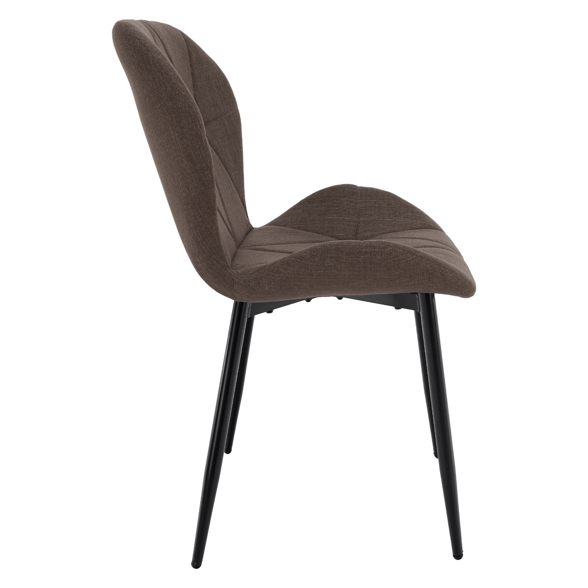 Scaun dining JACA TIP 2, maro/negru, 51x52.5x84 cm Kondela