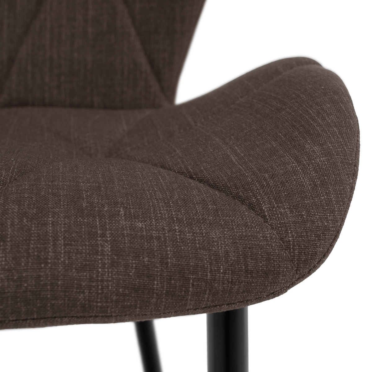 Scaun dining JACA TIP 2, maro/negru, 51x52.5x84 cm Kondela