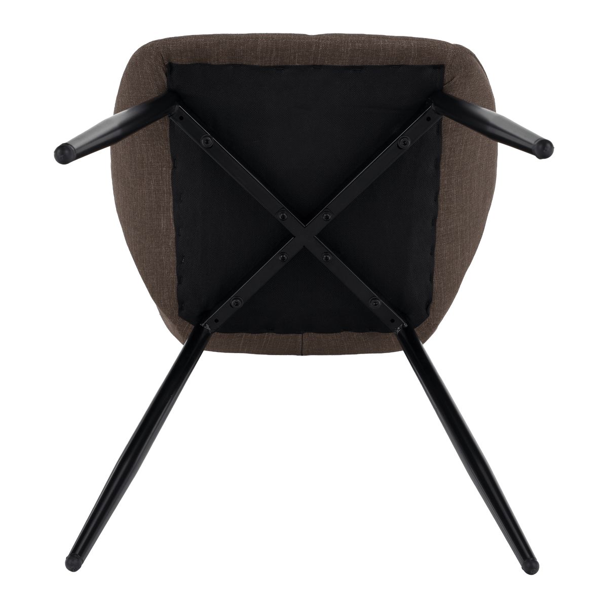 Scaun dining JACA TIP 2, maro/negru, 51x52.5x84 cm Kondela