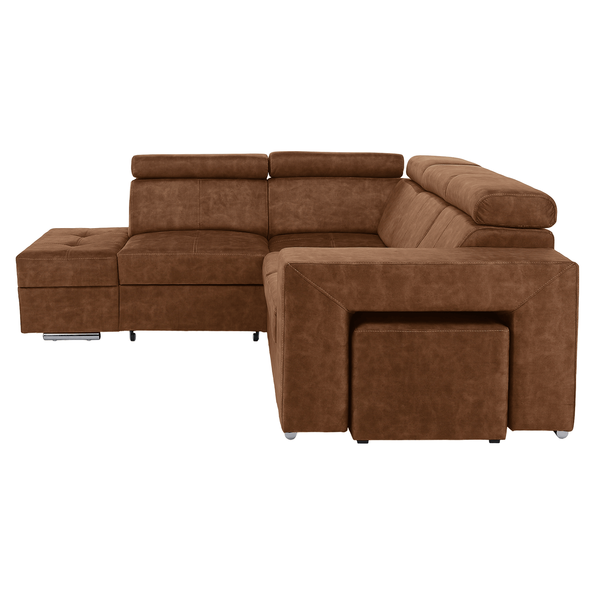 Set canapea BLOIS, maro, pe stânga, 264x210x79 cm Kondela