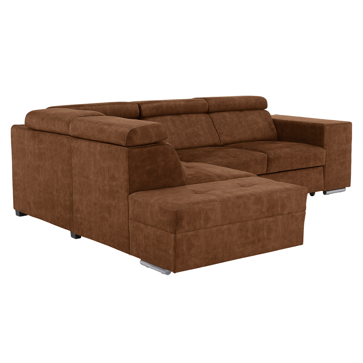 Set canapea BLOIS, maro, pe stânga, 264x210x79 cm Kondela