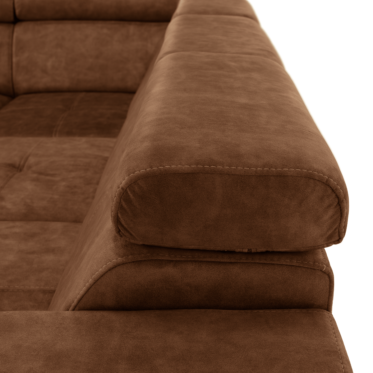 Set canapea BLOIS, maro, pe stânga, 264x210x79 cm Kondela