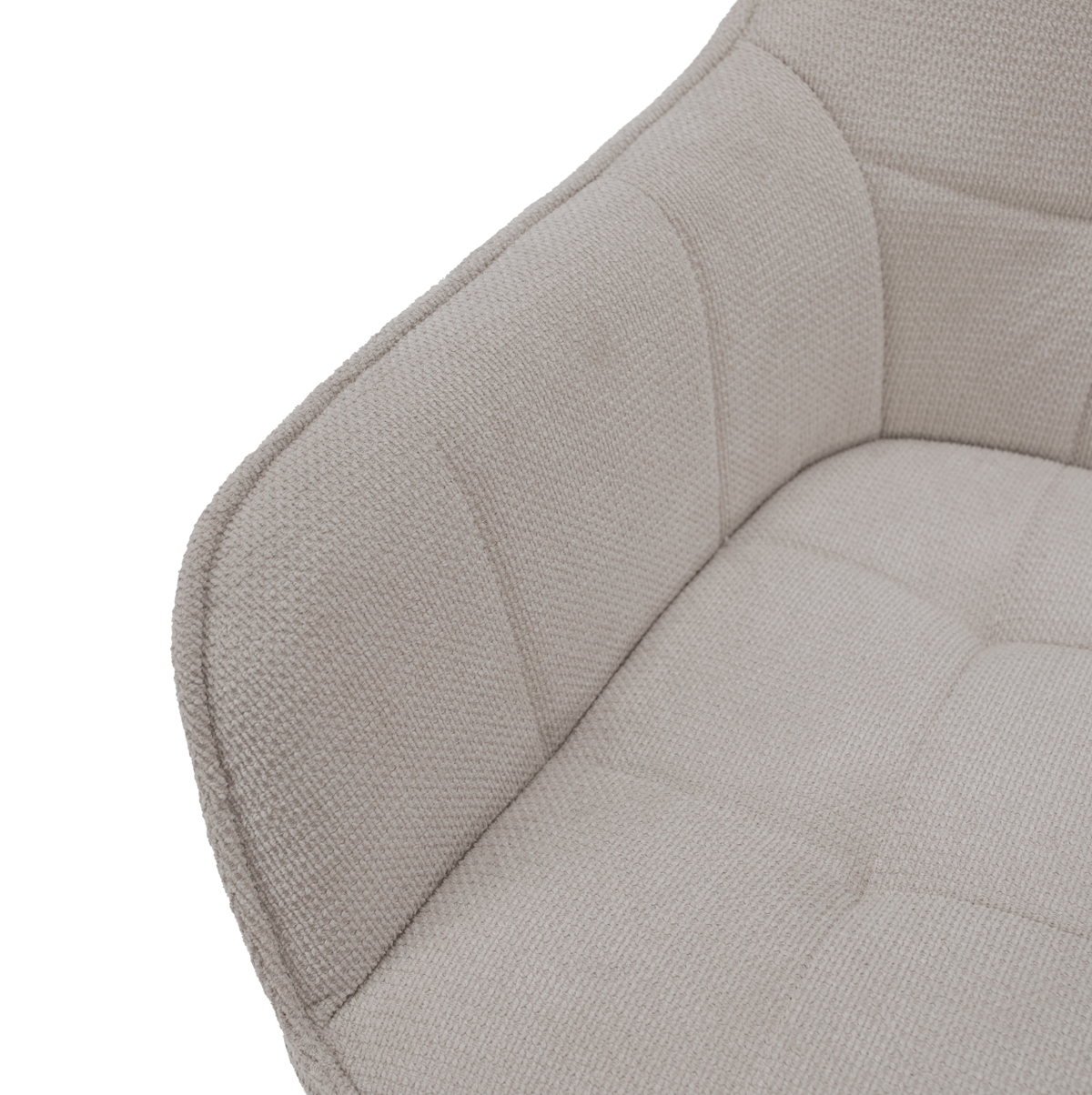 Scaunul de design NOTO, bej/negru, 58.5x62x86 cm Kondela