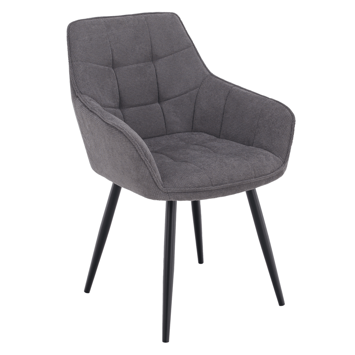 Scaun de design NOTO, gri/negru, 58.5x62x86 cm Kondela