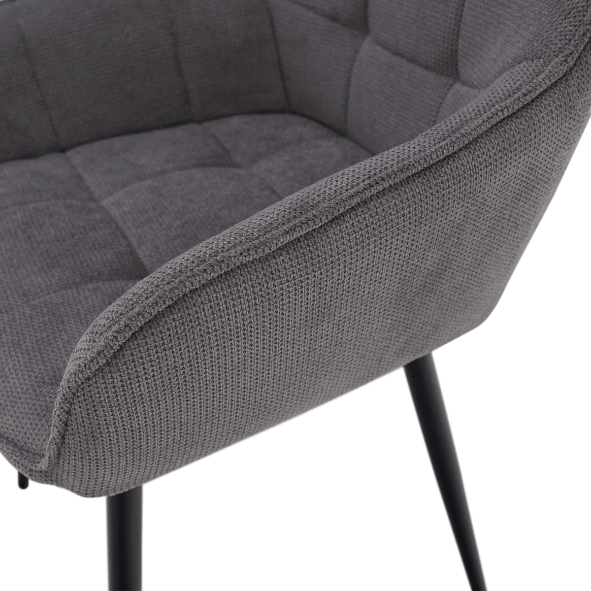 Scaun de design NOTO, gri/negru, 58.5x62x86 cm Kondela