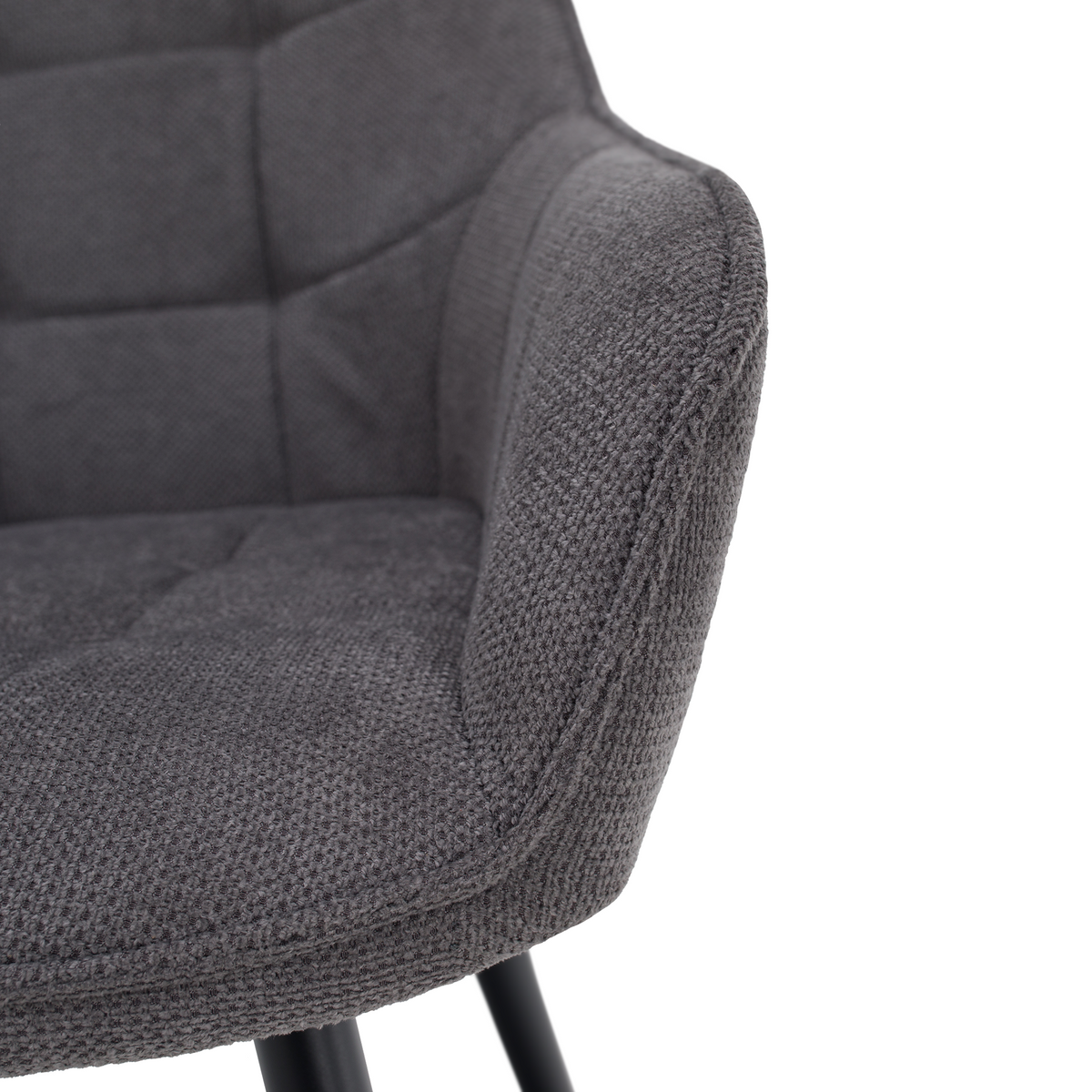 Scaun de design NOTO, gri/negru, 58.5x62x86 cm Kondela