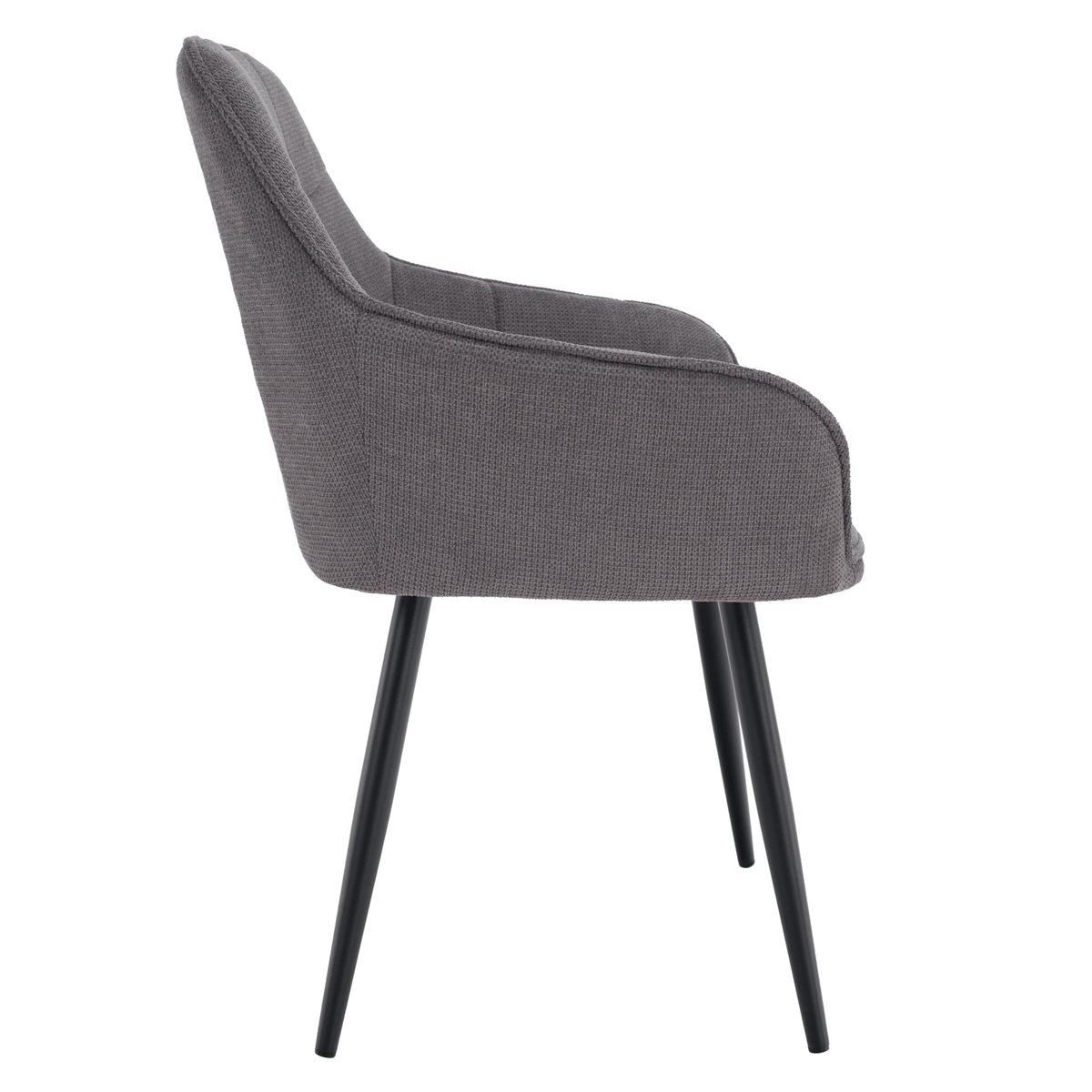 Scaun de design NOTO, gri/negru, 58.5x62x86 cm Kondela