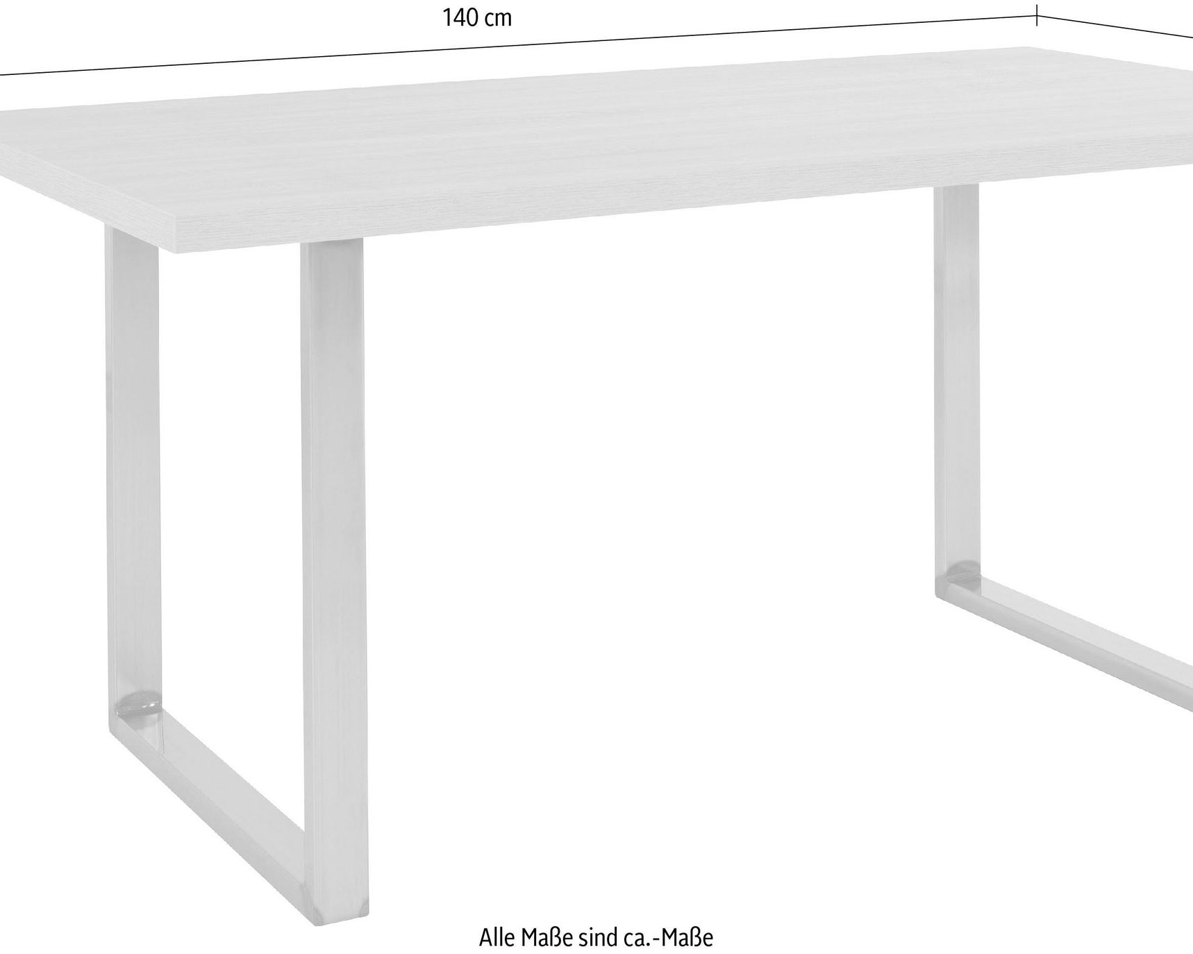 Masă PAL Cliff, finisaj vintage, cadru metalic, 140 cm Arboteca