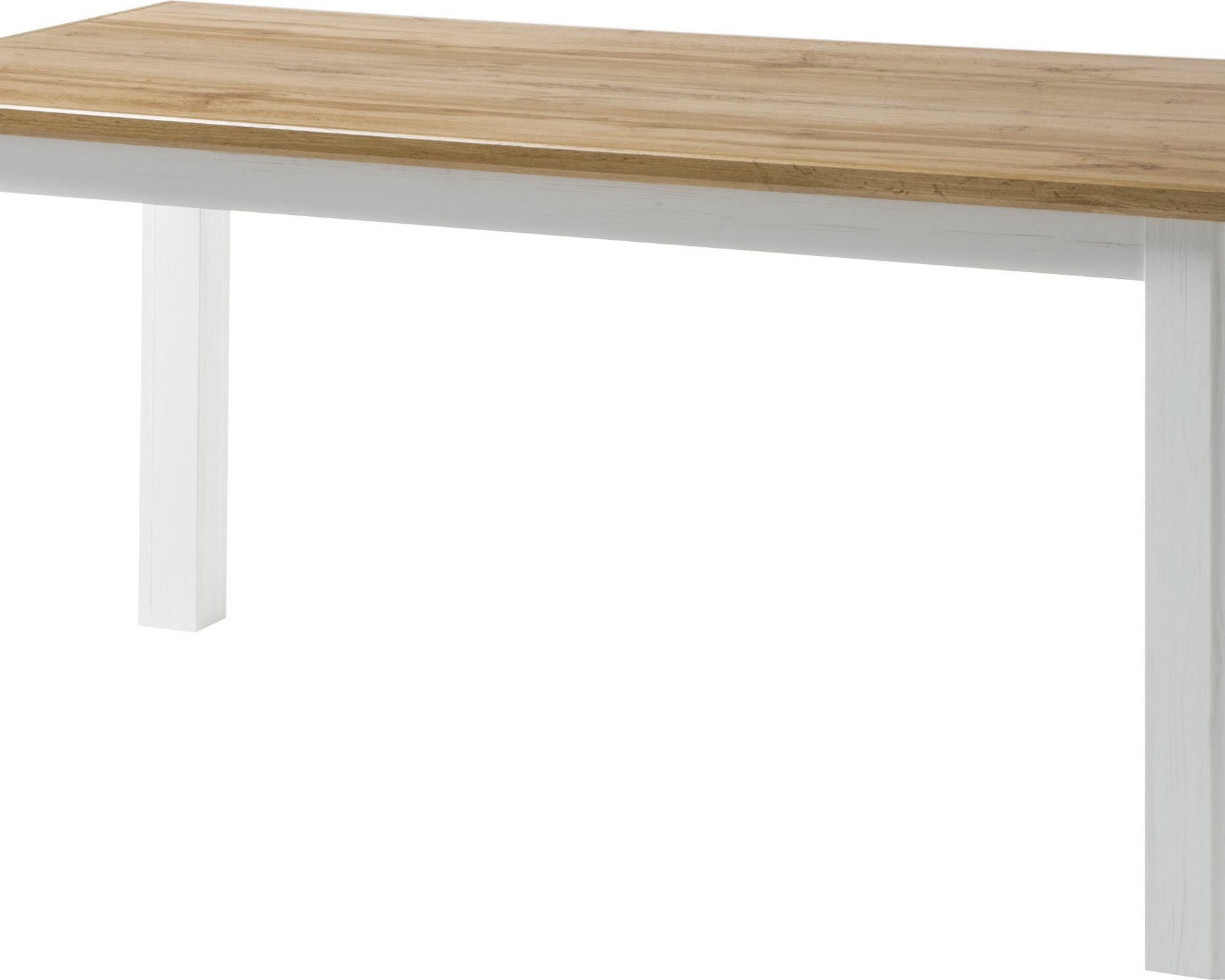 Masă Cremona, alb-stejar, 158 cm Arboteca