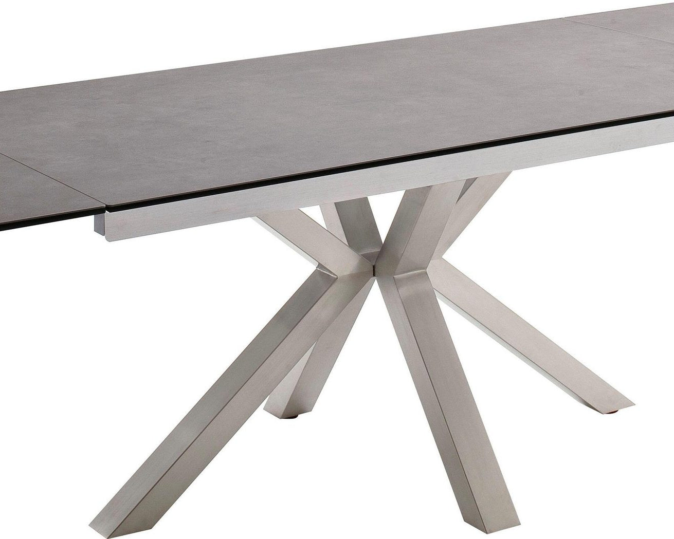 Masă extensibilă Nagano 160–240 cm, blat ceramic antracit Arboteca