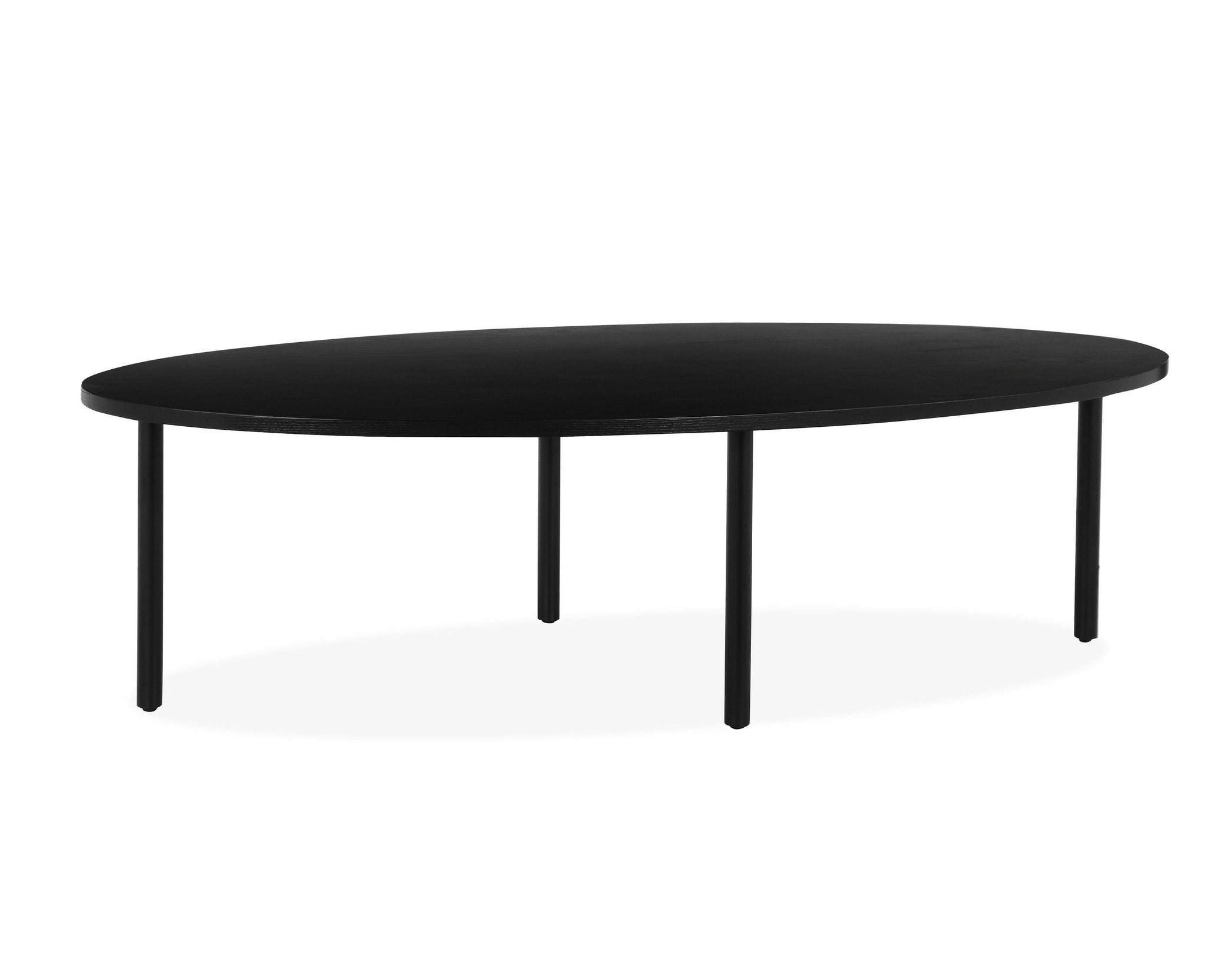 Masuță de cafea Anelisse, cadru metalic, negru, 140 cm lățime Arboteca