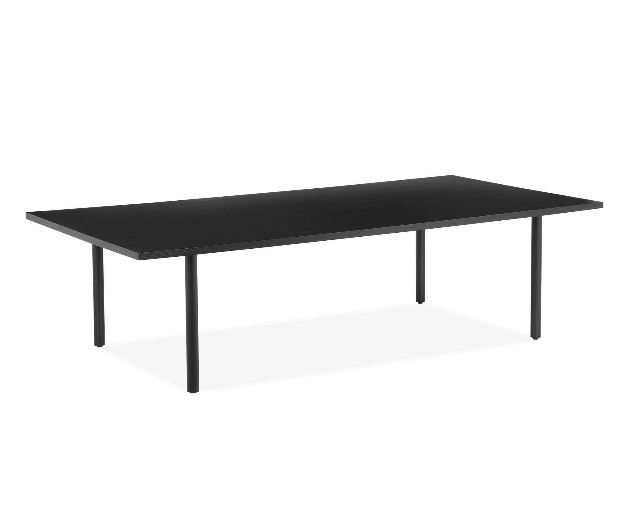 Masuță de cafea Anelisse, cadru metalic, negru, 140 cm lățime Arboteca