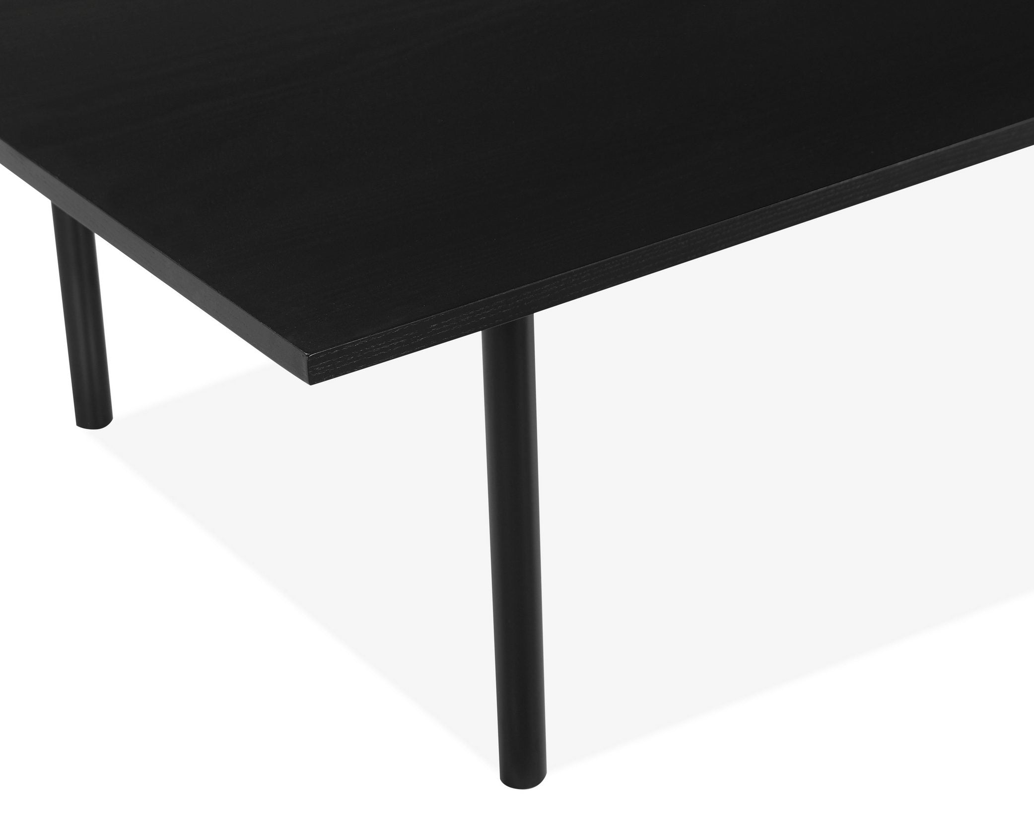 Masuță de cafea Anelisse, cadru metalic, negru, 140 cm lățime Arboteca