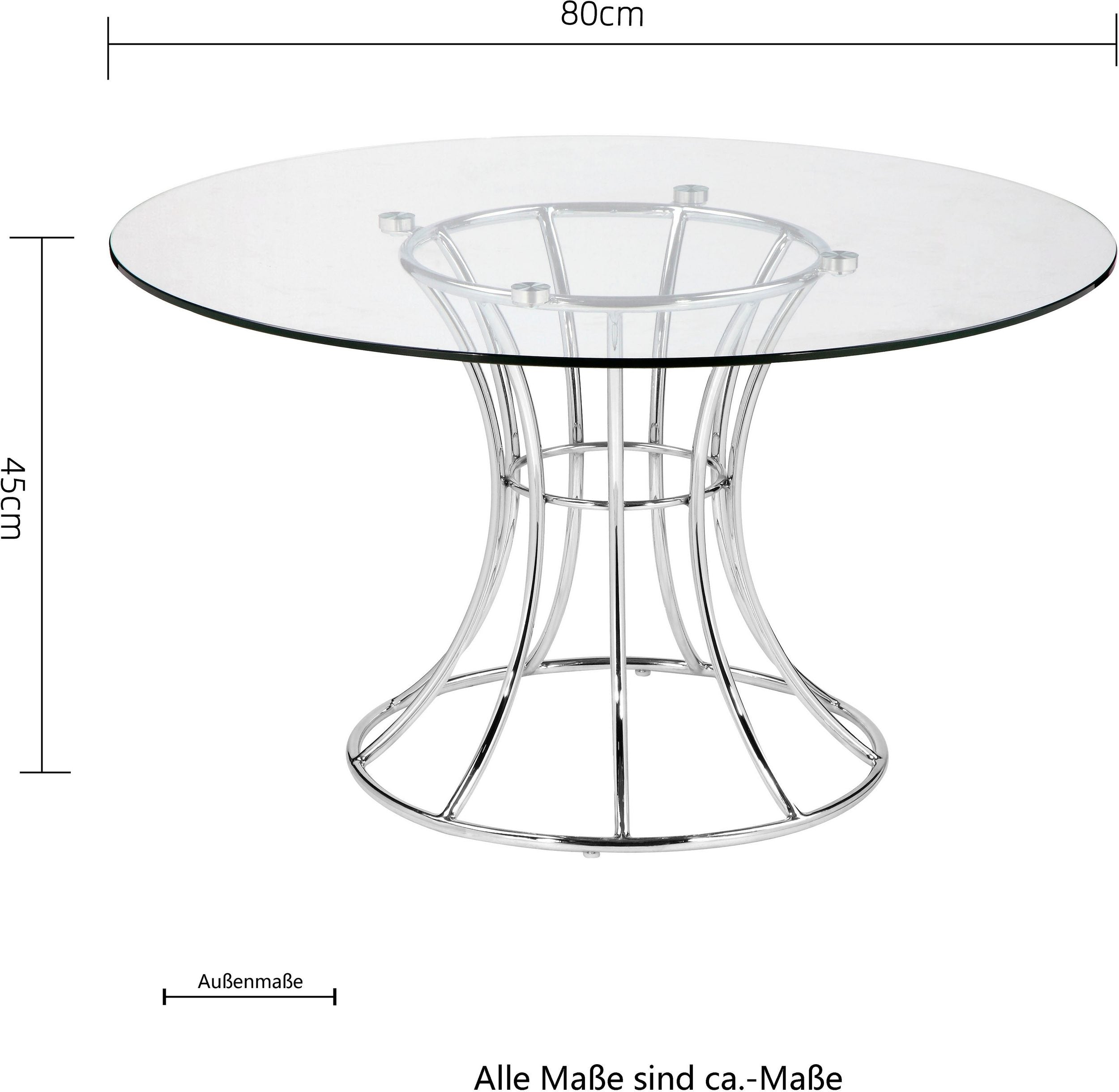 Masuta de cafea Danice, 80 cm diametru Arboteca
