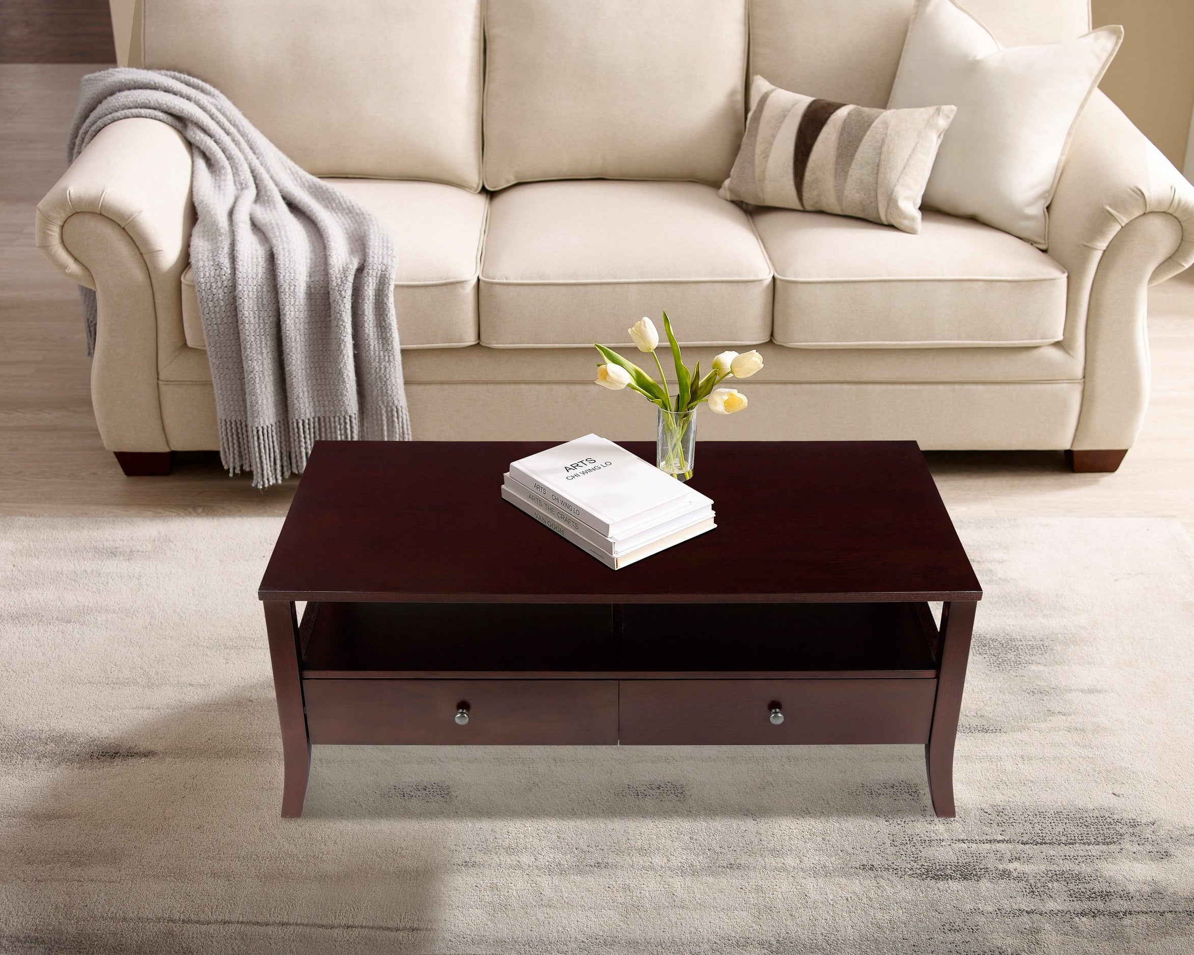 Masuta de cafea Passadena,MDF,Maro,120 cm latime Arboteca