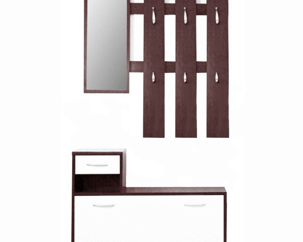 Set vestibul VONITSA, wenge, alb Kondela
