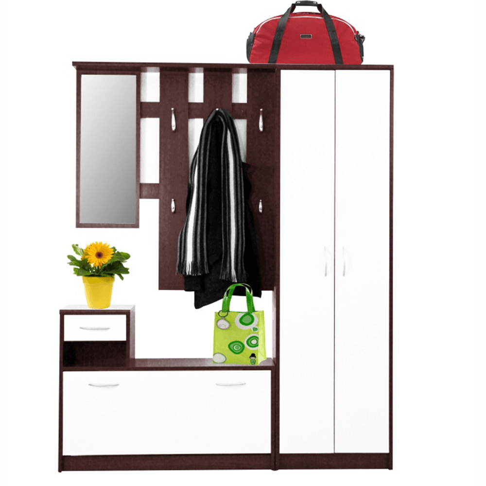 Set vestibul VONITSA, wenge, alb Kondela